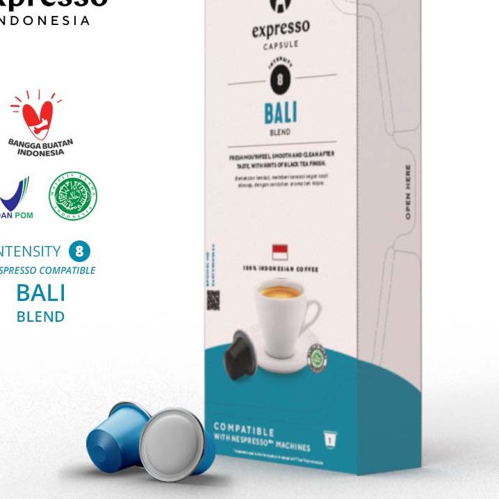 

➩ Expresso Indonesia - Reguler Capsule - Nespresso Compatible - Bali Blend ☝