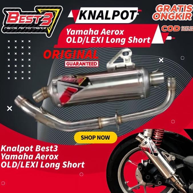 A31 Knalpot Racing Best3 Yamaha Aerox OLD/LEXI Long kenalpot original