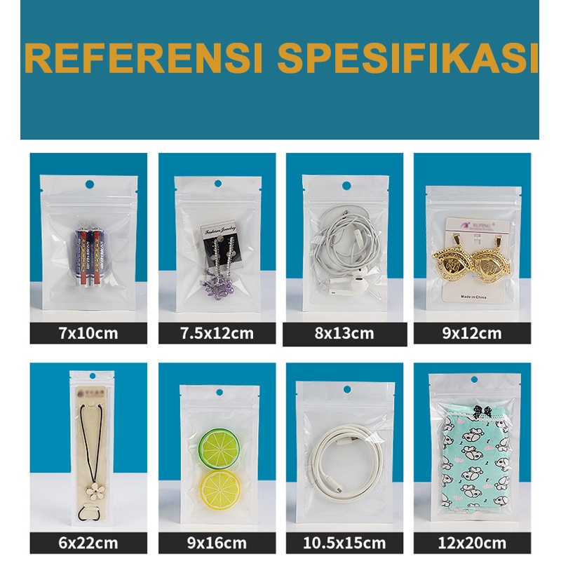 PACKING PLASTIK KLIP AKSESORIS ZIPLOCK KANTONG AKSESORIS