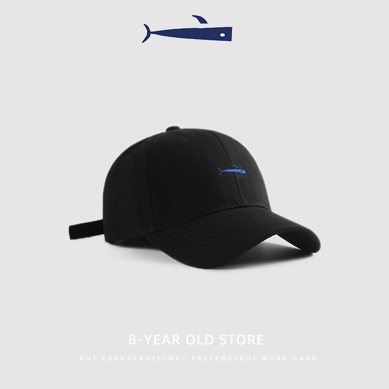 Musim Panas Lidah Bebek Hiu Bordir Tabir Surya Mode Topi Baseball