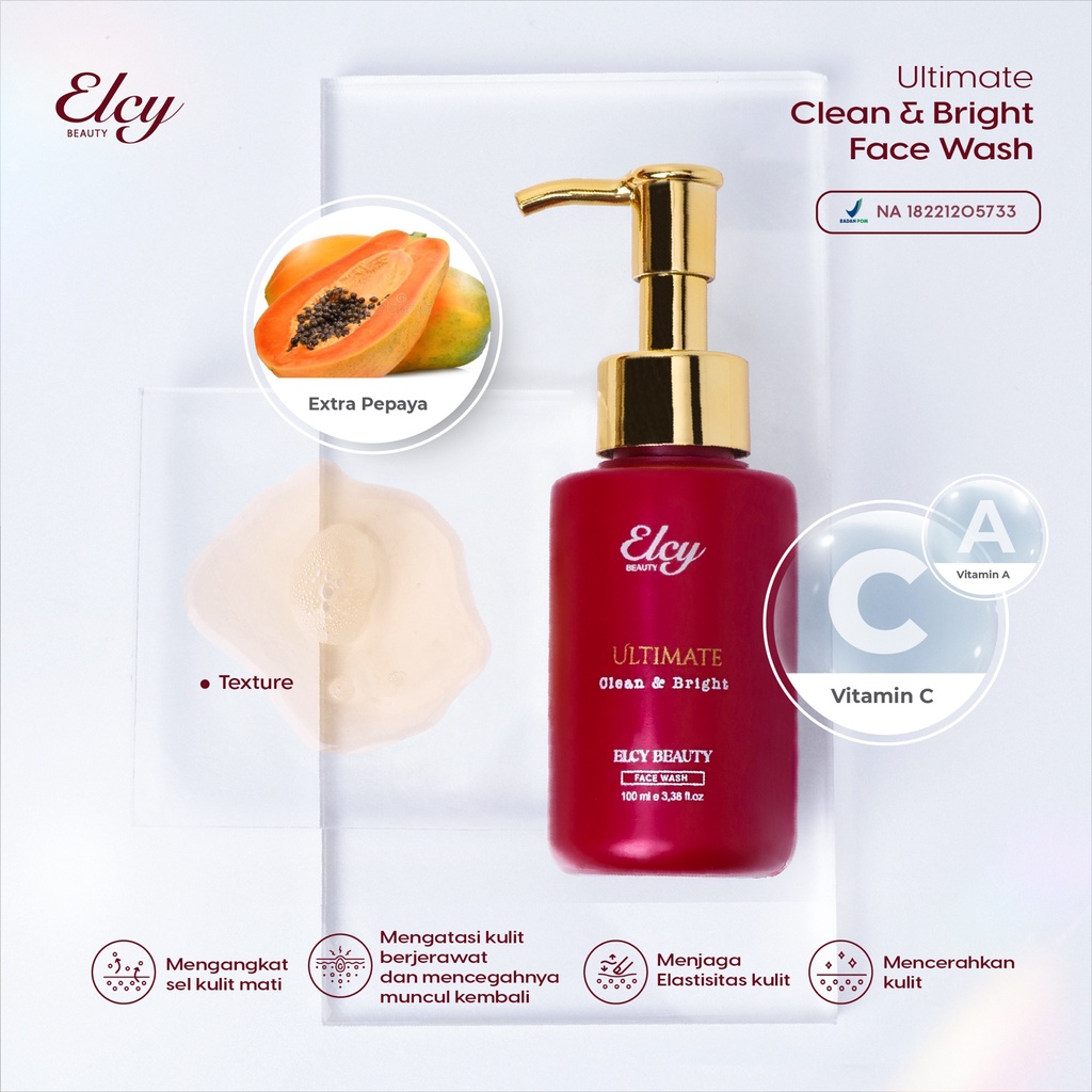 ELCY BEAUTY Ultimate Facial Wash/ Sabun LC Beauty