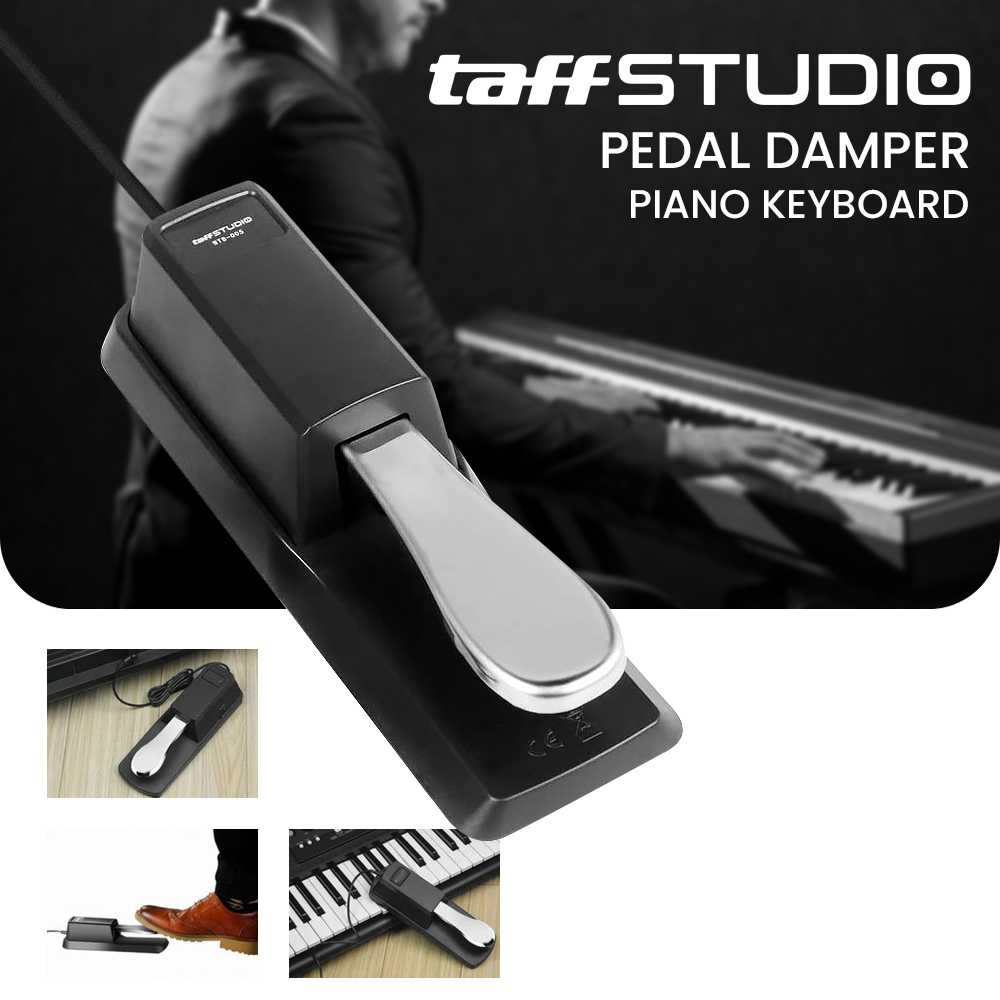 Sustain Pedal Damper Piano Keyboard Penahanan Nada Tuts Piano Kaki Damper Piano TaffSTUDIO