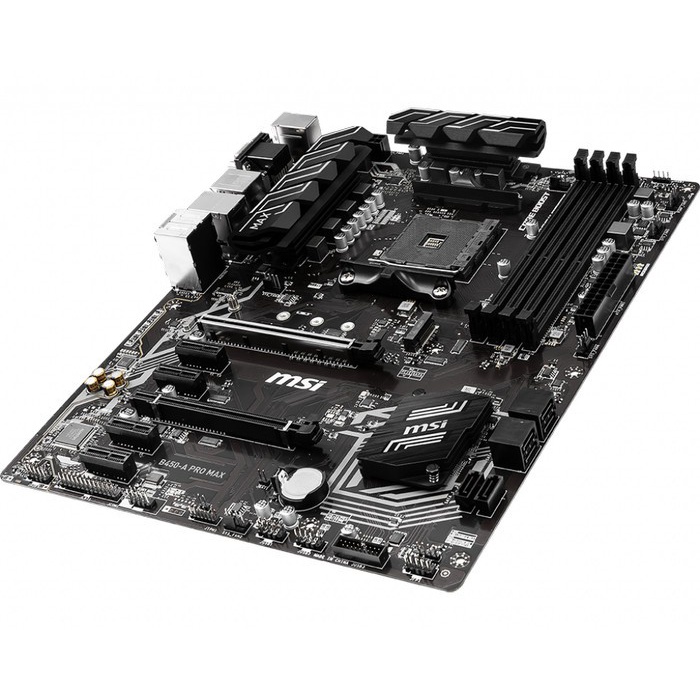 Mobo Motherboard MSI B450-A Pro MAX AM4 AMD DDR4 ATX 6 Slot PCIE SATA3