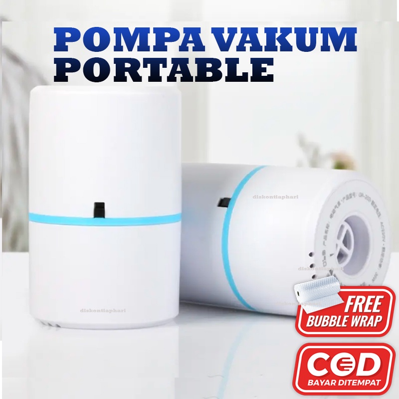 MVS-15 Mesin Alat Pompa Vakum Baju Design Mini Portabel Colokan Listrik Vacuum Daya Hisap Kuat Vacum Bag Baju Spring Bed / Bantal