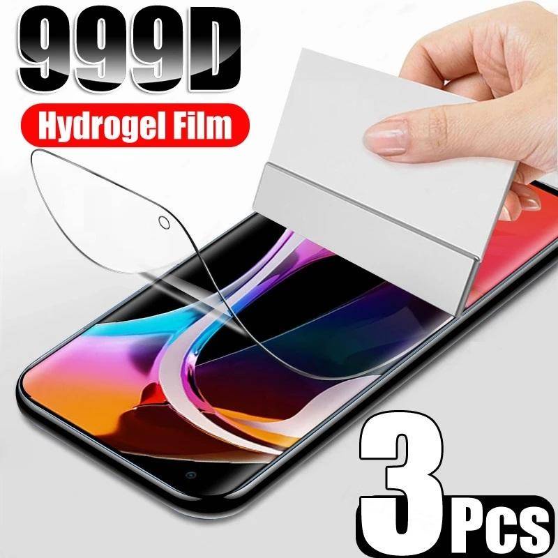 3pcs Untuk Xiaomi 10 10T 11 8 9 9T Pro Lite Ultra Full Cover Hydrogel Film Pelindung Layar Untuk Xiaomi Max 5X 6X A1 A2 A3 2 3 Lite Poccophone F1