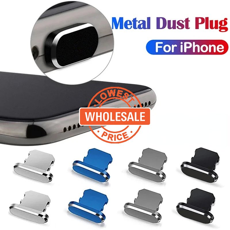 [Harga Grosir] Plug Debu USB Logam Kompatibel Dengan Iphone/Pelindung Port Pengisian Bahan Aluminium Alloy Portabel/Aksesoris Ponsel