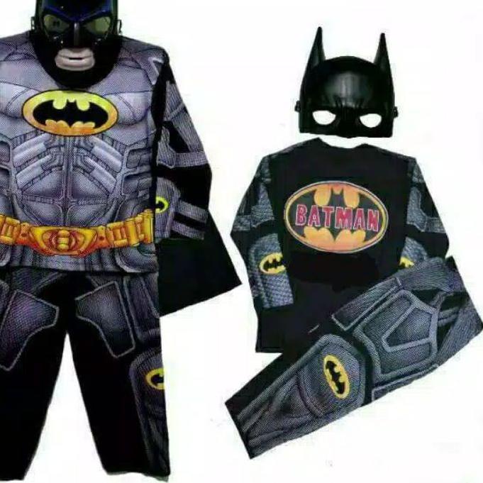 ♢ GRATIS TOPENG / BAJU ANAK BATMAN TOPENG SAYAP / KOSTUM ANAK BATMAN SAYAP ➽