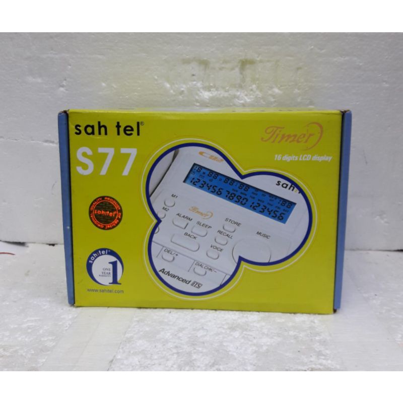 SAHITEL S77 PESAWAT TELEPON KABEL CALER ID SAHITEL S77