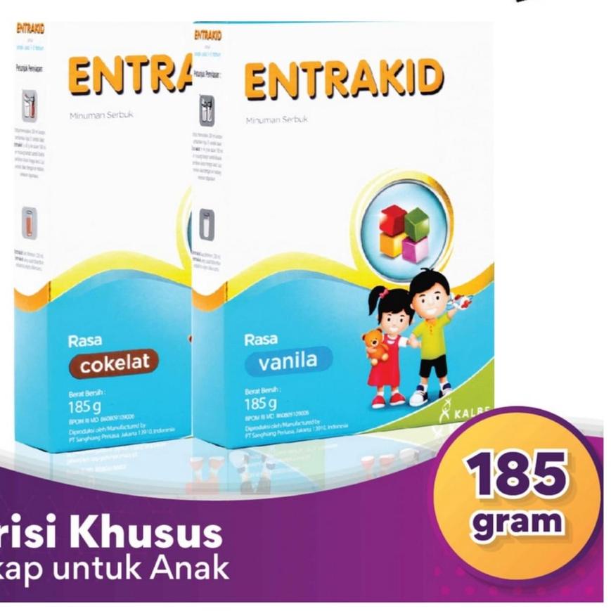 

✺ ENTRAKID VANILA COKLAT 185 GR ➦