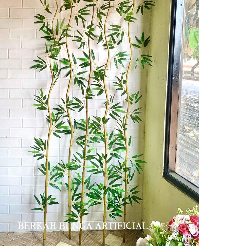 ✫ Batang Bambu Artificial 200cm/pohon plastik/ pohon bambu/ bambu partisi/ pohon partisi/ bambu deko