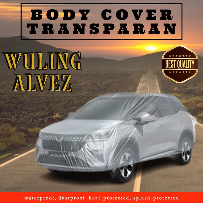 Body Cover Transparan Sarung Selimut Wuling Alvez Transparan