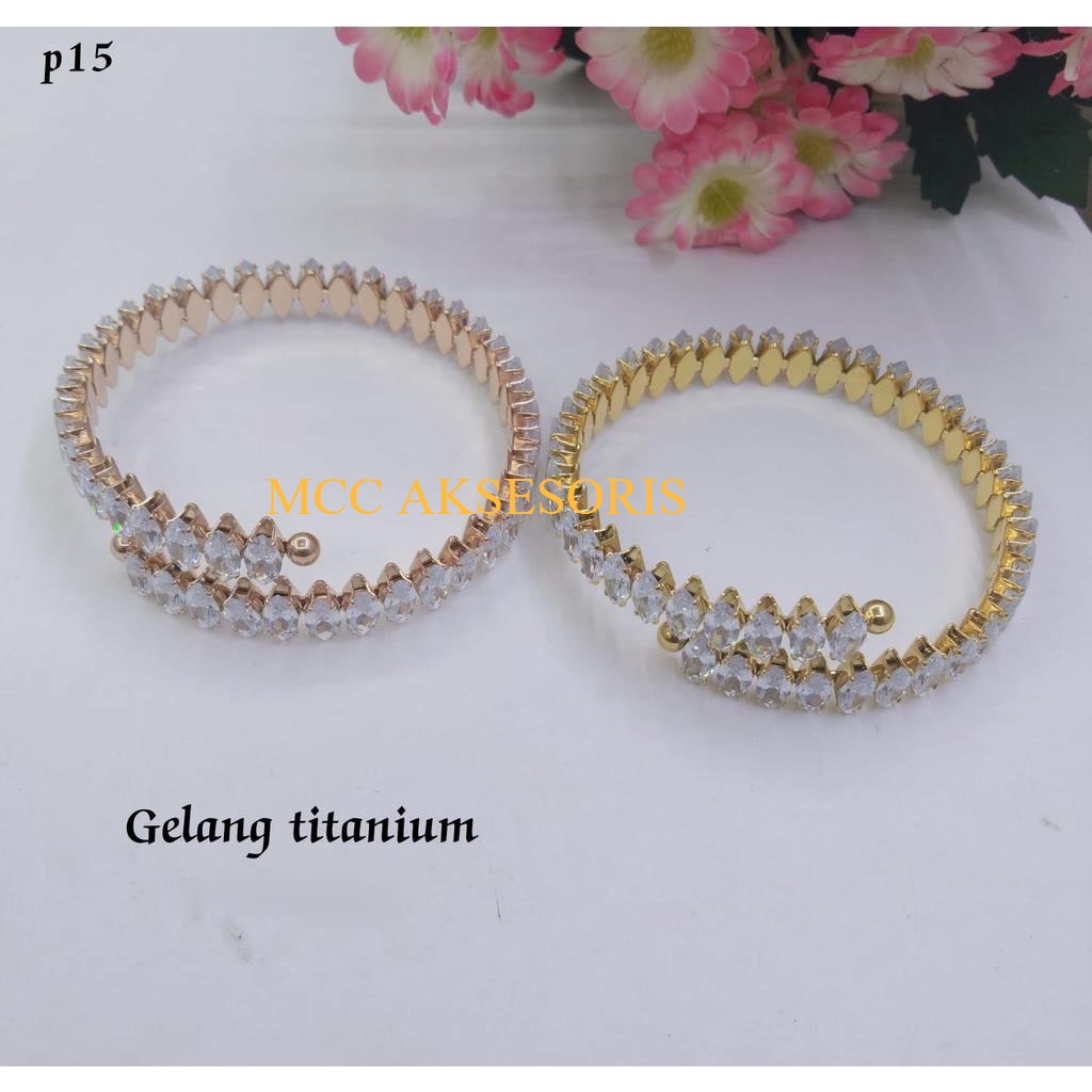 GELANG TITANIUM PERMATA PREMIUM