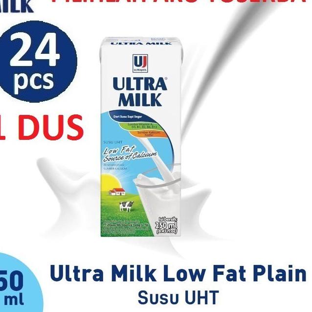 

☂ SUSU ULTRA LOW FAT PLAIN 250 ML - (HARGA 1 DUS ISI 24) ✶