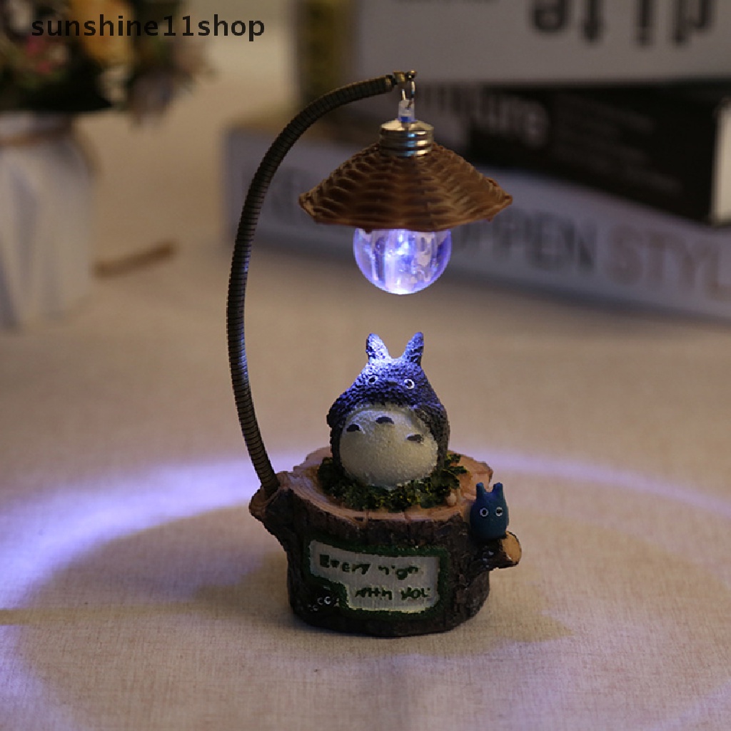 Sho Kartun Totoro Hadiah Kreatif Anime Japanese-style Night Light Hand-made Hadiah Siswa Lampu Kamar Dekorasi Lampu Kamar Tidur N