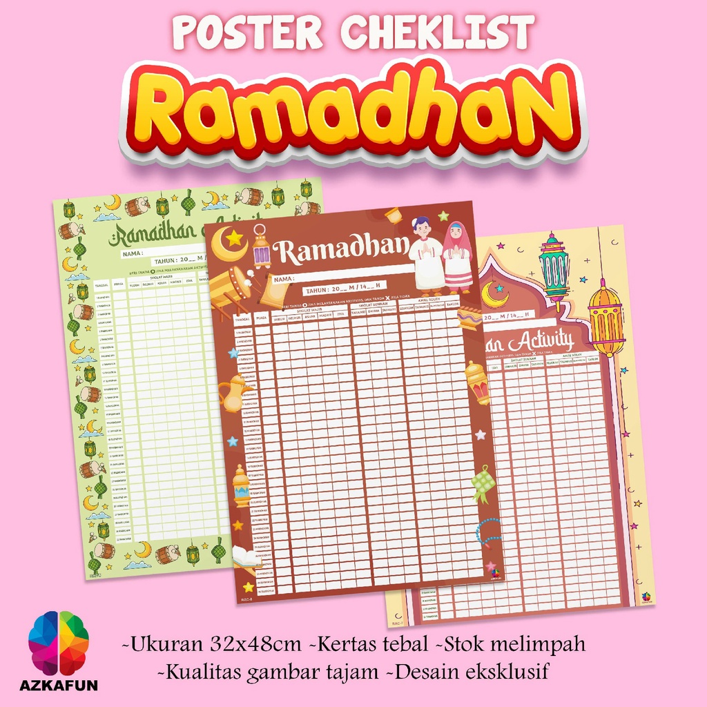 

Poster Checklist RAMADHAN ACTIVITY - Tema Ramadhan