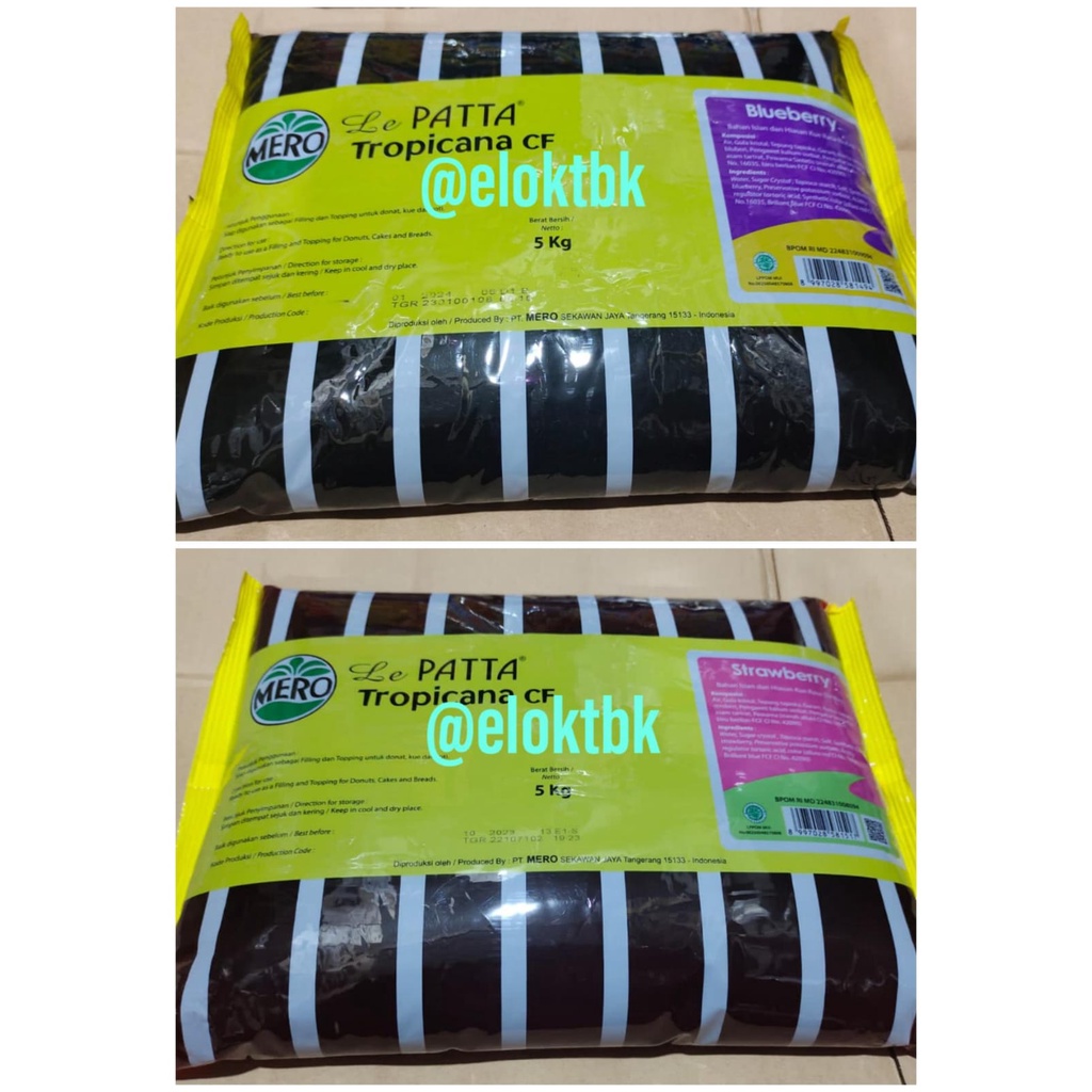 

Selai Blueberry / Srawberry Le Patta Kemasan 5 kg