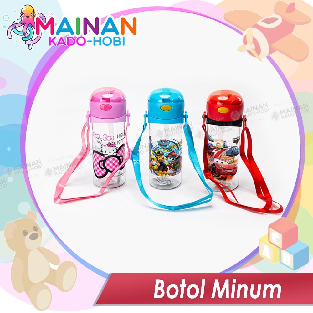 BOTOL AIR MINUM ANAK BOY GIRL KARAKTER LUCU UNIK 500ml