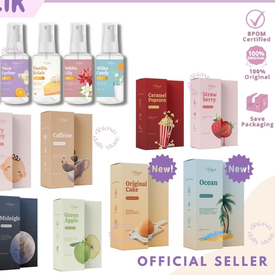 Terbaik BODY MIST HOLIGRELS PARFUME BODYMIST PARFUM HOLYGRELS VANILA ECLAIR MILKY CANDY LIME SQUASH 