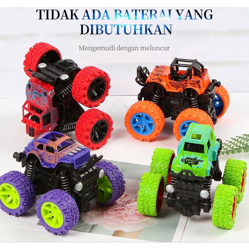 1234OS - Mainan Mobil Anak Monster Zap Jip Off Road 4 Drive Inertial Bigfoot.