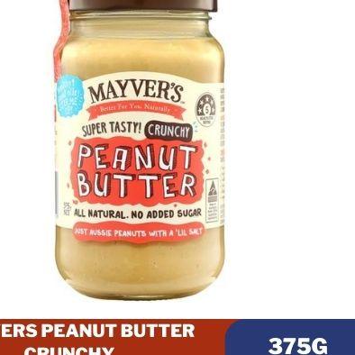 

♚ Mayver's (Mayvers) Peanut Butter Crunchy 375g(Gram) ♨