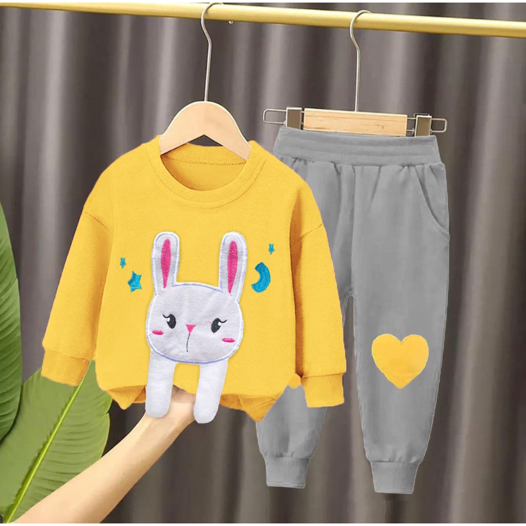 SETELAN SWEATER ANAK LAKI LAKI DAN ANAK PEREMPUAN TERBARU DAN TERLARIS PAKAIAN SWEATER FASHION ANAK ANAK BERMOTIF MASAKINI