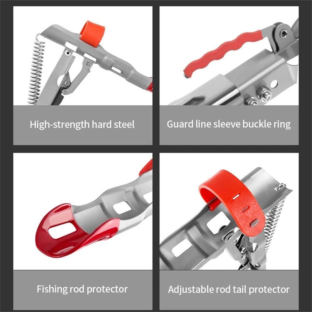 Agustinina Fishing Rod Holder Bracket Pancing Aksesoris Pancing Penyisipan Tanah Sensitivitas Anti Karat Adjustable Bracket Pancing