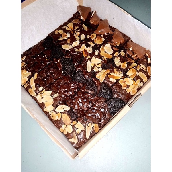 

brownies fudgy mix large