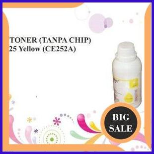 onderdil SERBUK TONER TANPA CHIP CP3525 Yellow CE252A Murah 1F3B23