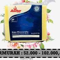 

➫ VACUUM TERMURAH ANCHOR MOZZARELLA CHEESE - KEJU MOZARELLA REPACK 1000 GR (1KG)/500 GR ♕