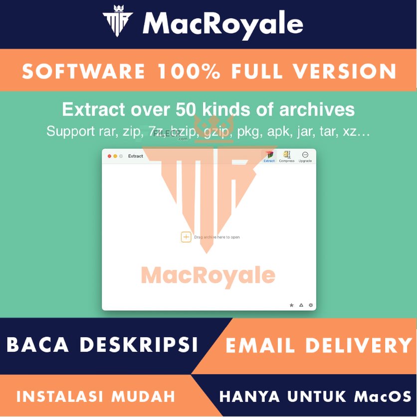 [MacOS] RAR Extractor unzip Full Version Lifetime Full Garansi