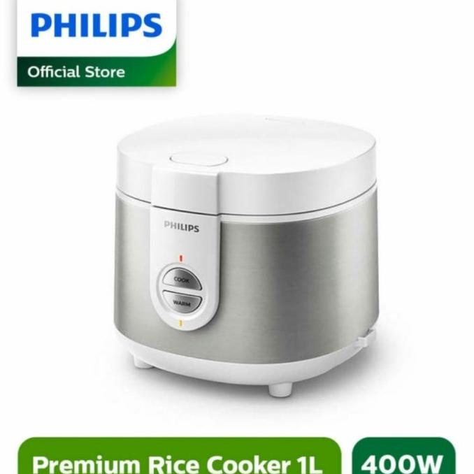 Premium Rice Cooker Philips Penanak Nasi 1 Liter 3in1 - HD3126 Silver
