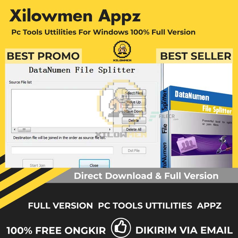 [Full Version] DataNumen File Splitter Pro PC Tools Software Utilities Lifetime Win OS