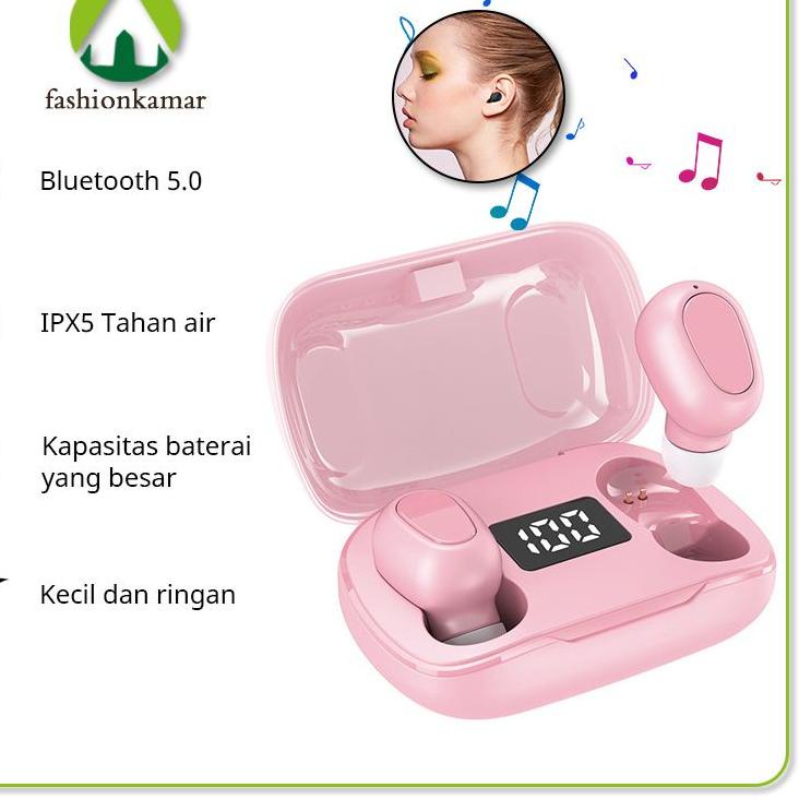 ✭ Earphone TWS-L21 PRO Wireless Bluetooth untuk Android & iPhone Versi Bluetooth 5.0 ➮