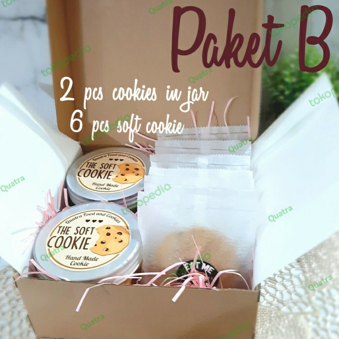

(COD) Paket Hampers (B) Choco chip Cookie in Jar dengan Soft Cookie