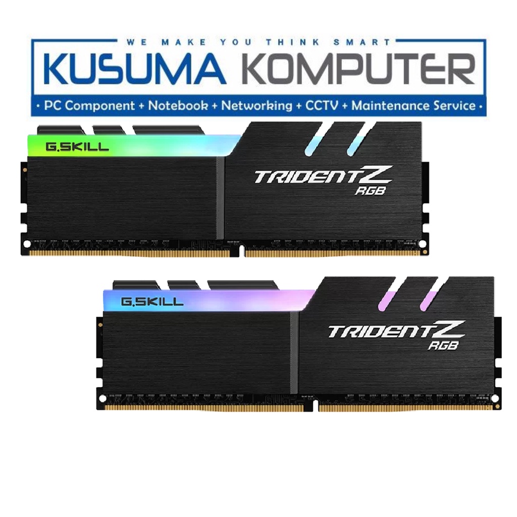 Gskill Trident Z RGB 64GB (2x32GB) DDR4 3600MHz F4-3600C18D-64GTZR