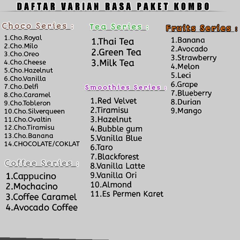 PAKET USAHA MINUMAN BOBA KEKINIAN KOMBO HEMAT