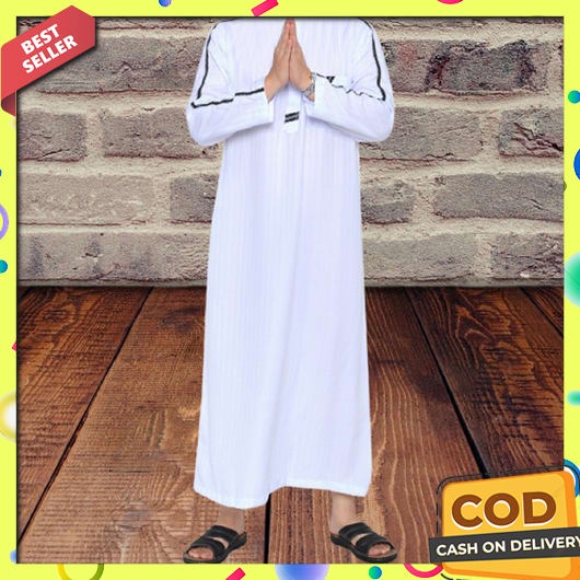 Gamis Pria Dewasa Jubah Lebaran Terbaru 2023 Muslim Games Cowok Turki Arabian Bahan Adem Viral Premi