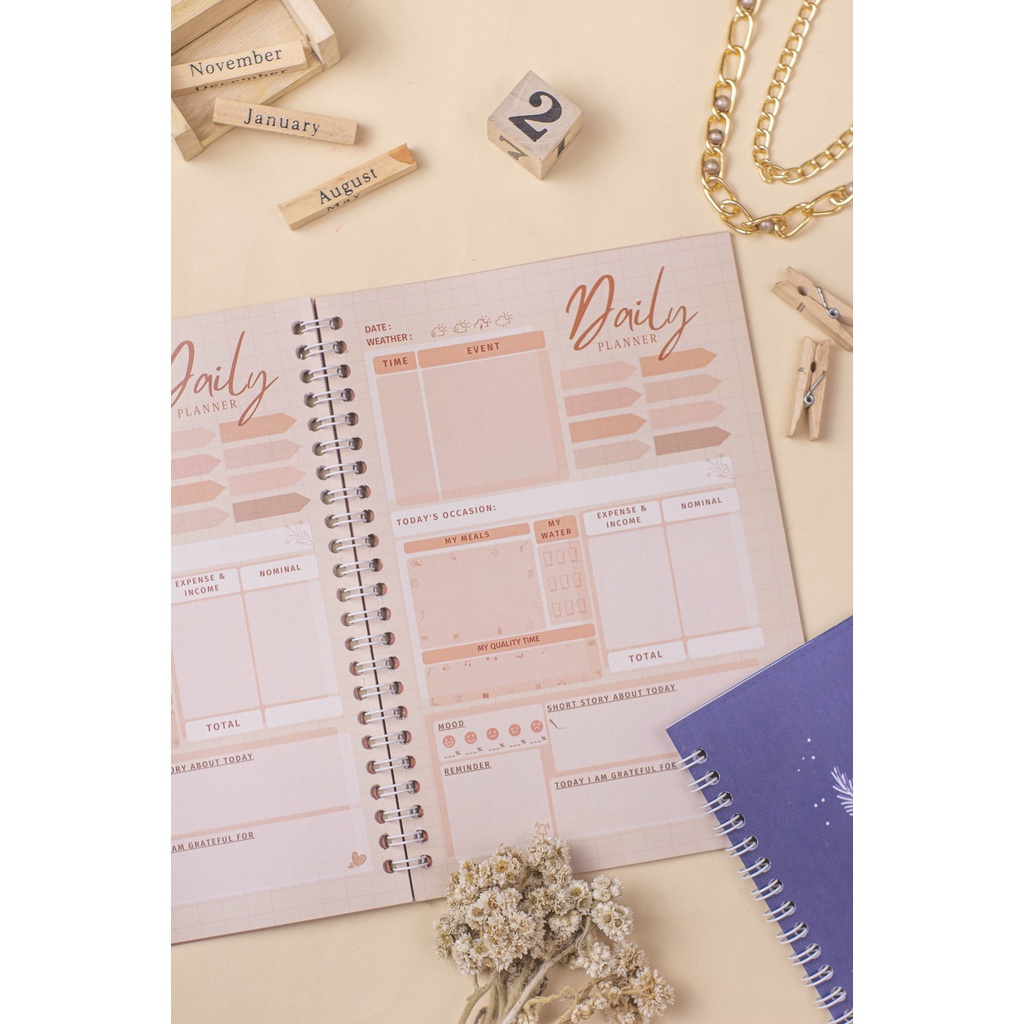 

Terlaris ✨ -Monthly Planner Journal Jurnal Schedule Book Buku Agenda Diary Notebook Catatan Weekly Panner Planner Aesthetic Lucu - Rine Journal- 2.2.23