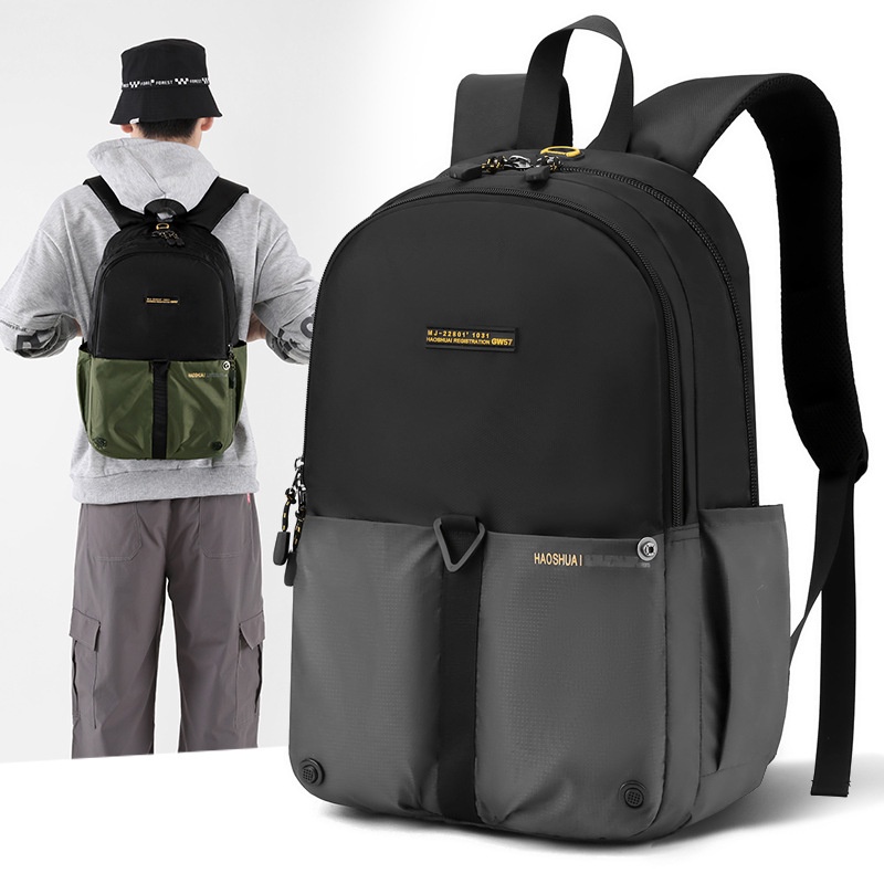 Highland Tas Ransel Pria Daily Backpack Tas Punggung Kasual Sekolah Kuliah Kerja Traveliing Waterproof TR305