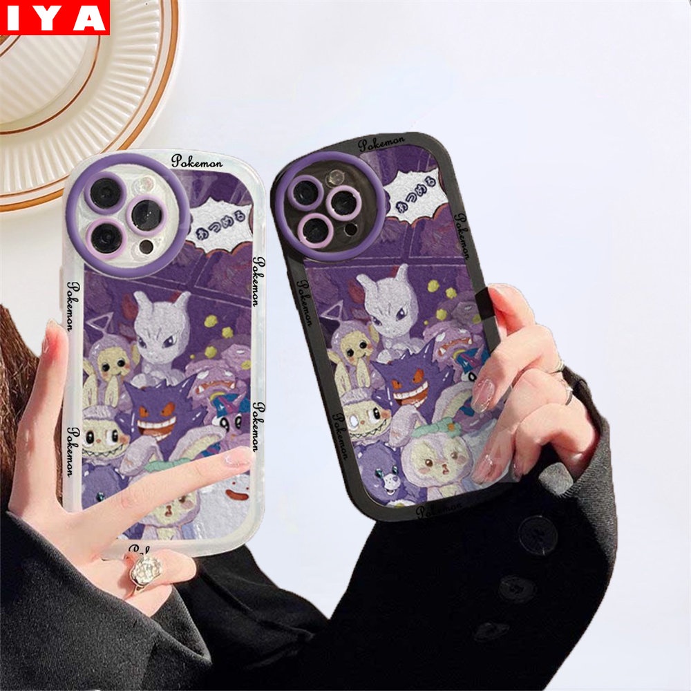 IPHONE Case Kompatibel Untuk Iphone14 14 Pro 14 Pro Max11 11 Pro Max12 12 Pro 12 Pro Max IPhone13 Pro Max 6 6S 7 8 Plus SE 2020 Pokemon Dan StellaLou in Purple Soft Fasion TPU Cover