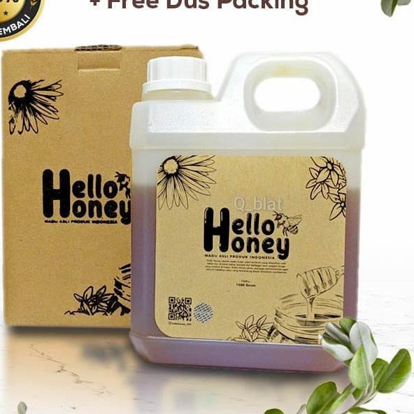 

✩ Hello Honey (Manis) 1000 Gram Halal - Uray Khas Badui Asli Original 100% l Natural Raw Honey ♖