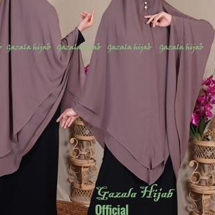☋ Jilbab khimar tali syar'i jumbo model pinguin 2 layer ☇
