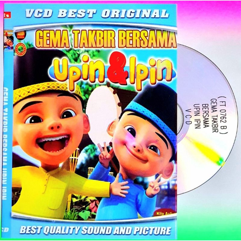 VCD ANAK-ANAK LAGU GEMA TAKBIR BERSAMA UPIN & IPIN - VCD LAGU ANAK-ANAK TAKBIRAN