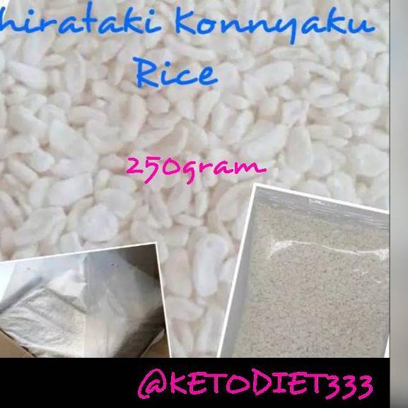 

➨ Low Carbs Shirataki Konnyaku Rice 250gr / Beras Shirataki Rendah Kalori ➣