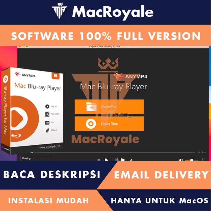 [MacOS] AnyMP4 Mac Bluray Player Full Version Lifetime Full Garansi