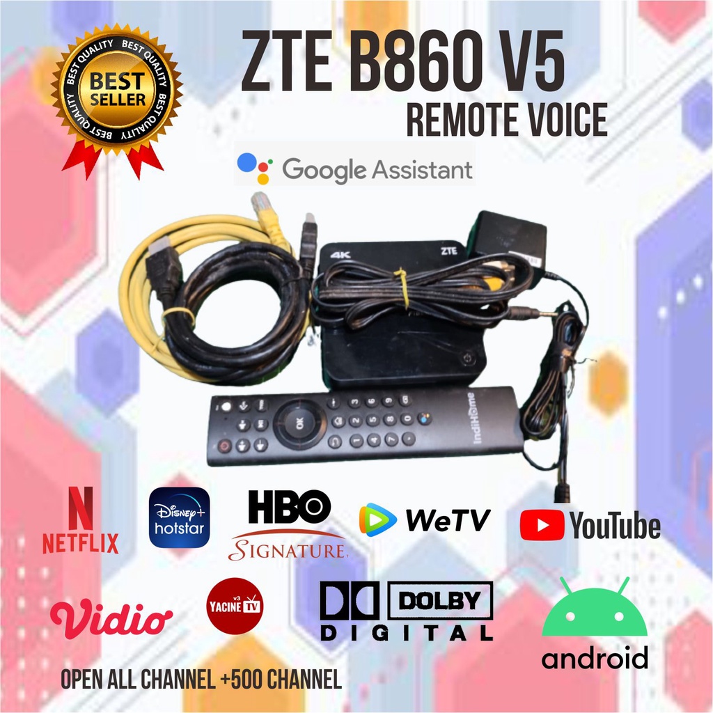 STB ANDROID V5 ANDROID 10 REMOTE VOCIE SIAP PAKAI FW REALUNIX PLUS