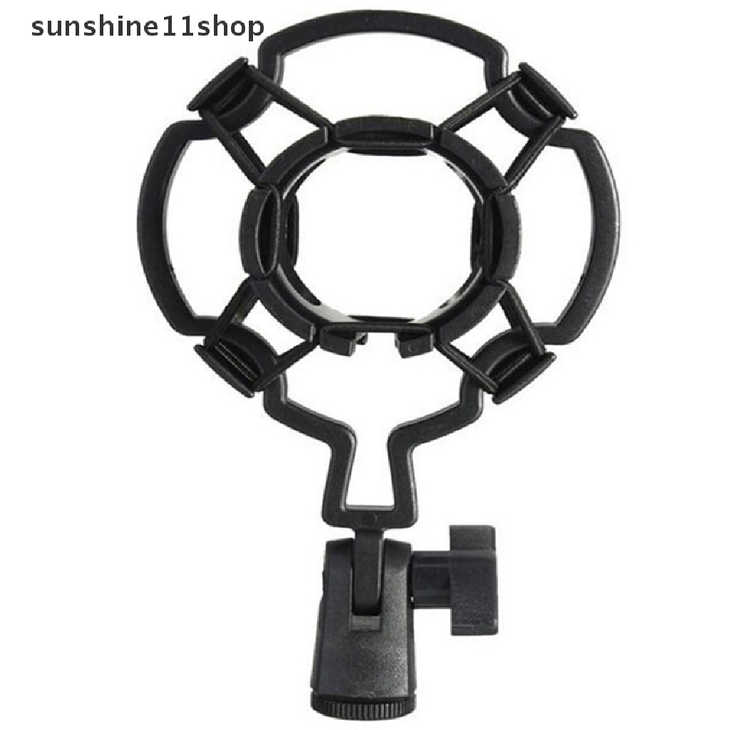 Sho Universal Profesional Kondensor Mikrofon Mic Shock Mount Holder Studio Rekaman Untuk Diaphram Besar Mic Klip Hitam N