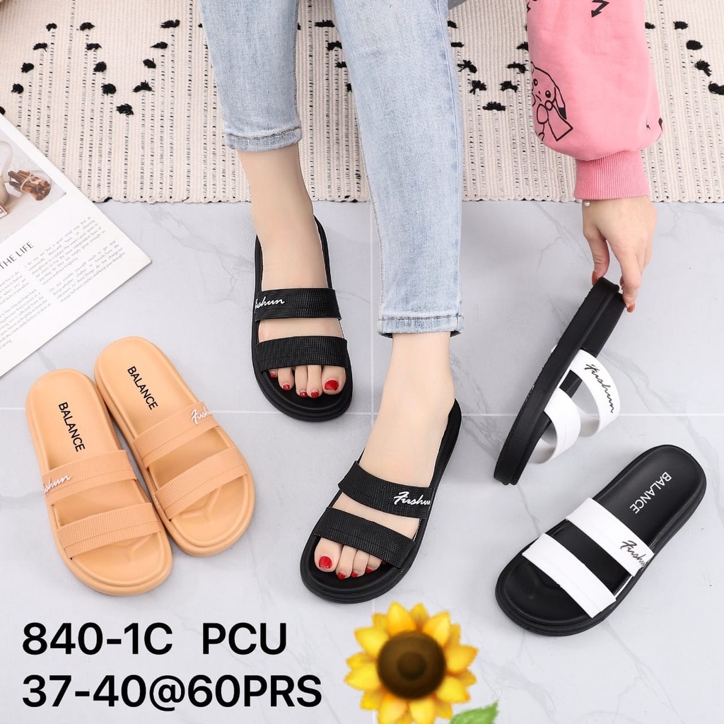 Sandal Karet Jelly Wedges Wanita import Model Terbaru Original Kekinian SAN SAN Balance 840-1C
