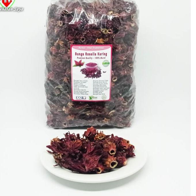 

➷ Bunga Rosella Merah Kering 500 gram / Teh Rosella ❃