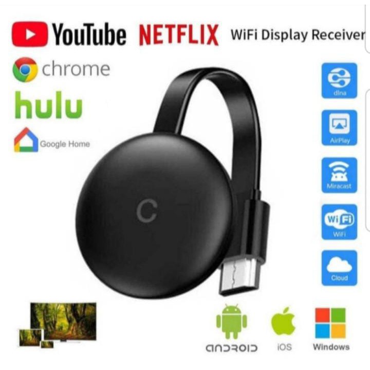 HDMI Dongle Chromecast Anycast Receiver Wifi HDMI Dongle 4k Receiver Wifi Display TV / Streaming Connetion/ STB ORIGINAL